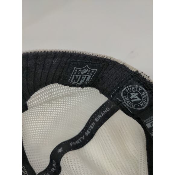 47 Brand NFL Indianapolis Colts Meshback Fitted Hat Embroidered SZ S-M Brown - Picture 11 of 12